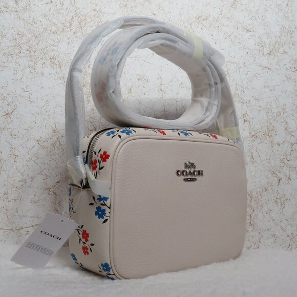 Coach Floral Print Jamie Camera Bag (Chalk)